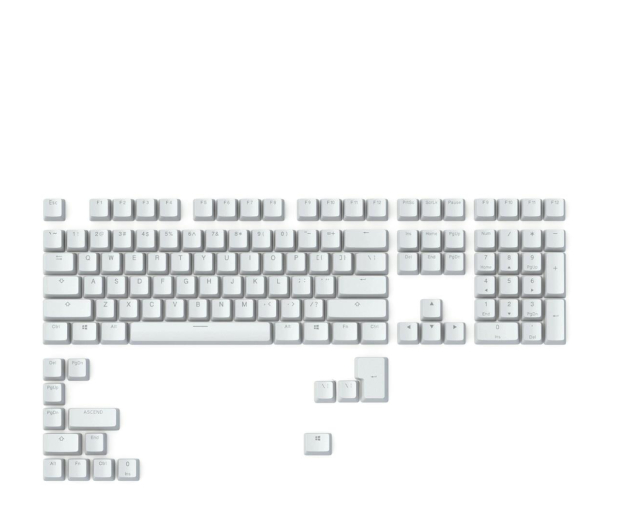 Glorious Doubleshot V2 Keycaps White - 1299592 - zdjęcie